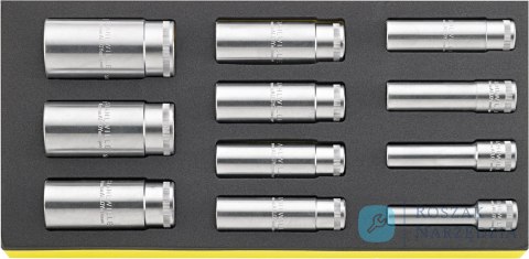 Zestaw TCS 1/3 nasadek długich 1/2", 10-32mm, 11-elementowy STAHLWILLE Zestaw TCS 1/3 nasadek długich 1/2", 10-32mm, 11-elementowy STAHLWILLE