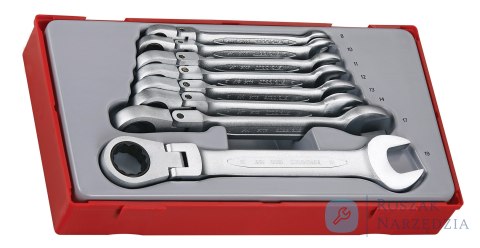 Klucze płasko-oczkowe przegubowe z zapadką TT6508RF Teng Tools