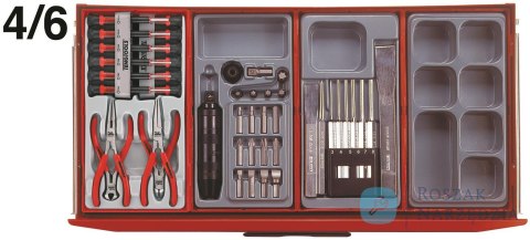 Wózek narzędziowy 715 elementów Teng Tools TCMM715N