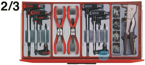 Wózek narzędziowy 715 elementów Teng Tools TCMM715N