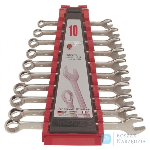 Zestaw kluczy płasko-oczkowych Teng Tools 6510A