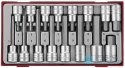 16-elementowy zestaw grotów wymiennych typu imbus z chwytem kwadratowym 1/2" Teng Tools TTHEX16