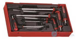 7-elementowy zestaw kluczy trzpieniowych sześciokątnych calowych Teng Tools TTHEX7AF
