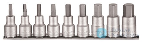 Zestaw nasadek trzpieniowych sześciokątnych calowych z chwytem kwadratowym 1/2" Teng Tools M1209AF Zestaw nasadek trzpieniowych sześciokątnych calowych z chwytem kwadratowym 1/2" Teng Tools M1209AF