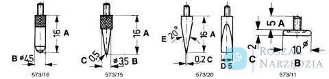 Końcówka pomiarowa do czujników zegarowych Limit 5x10x2 mm Końcówka pomiarowa do czujników zegarowych Limit 5x10x2 mm